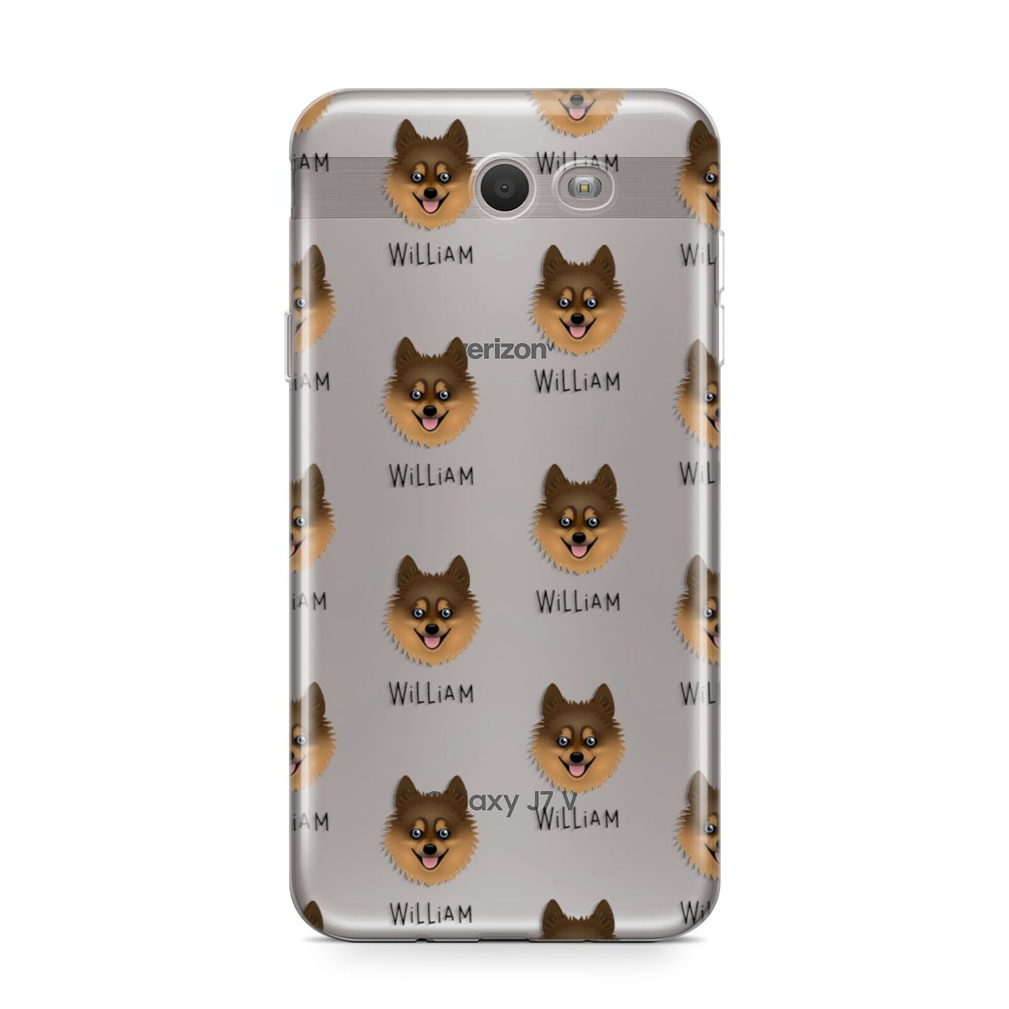 Pomsky Icon with Name Samsung Galaxy J7 2017 Case