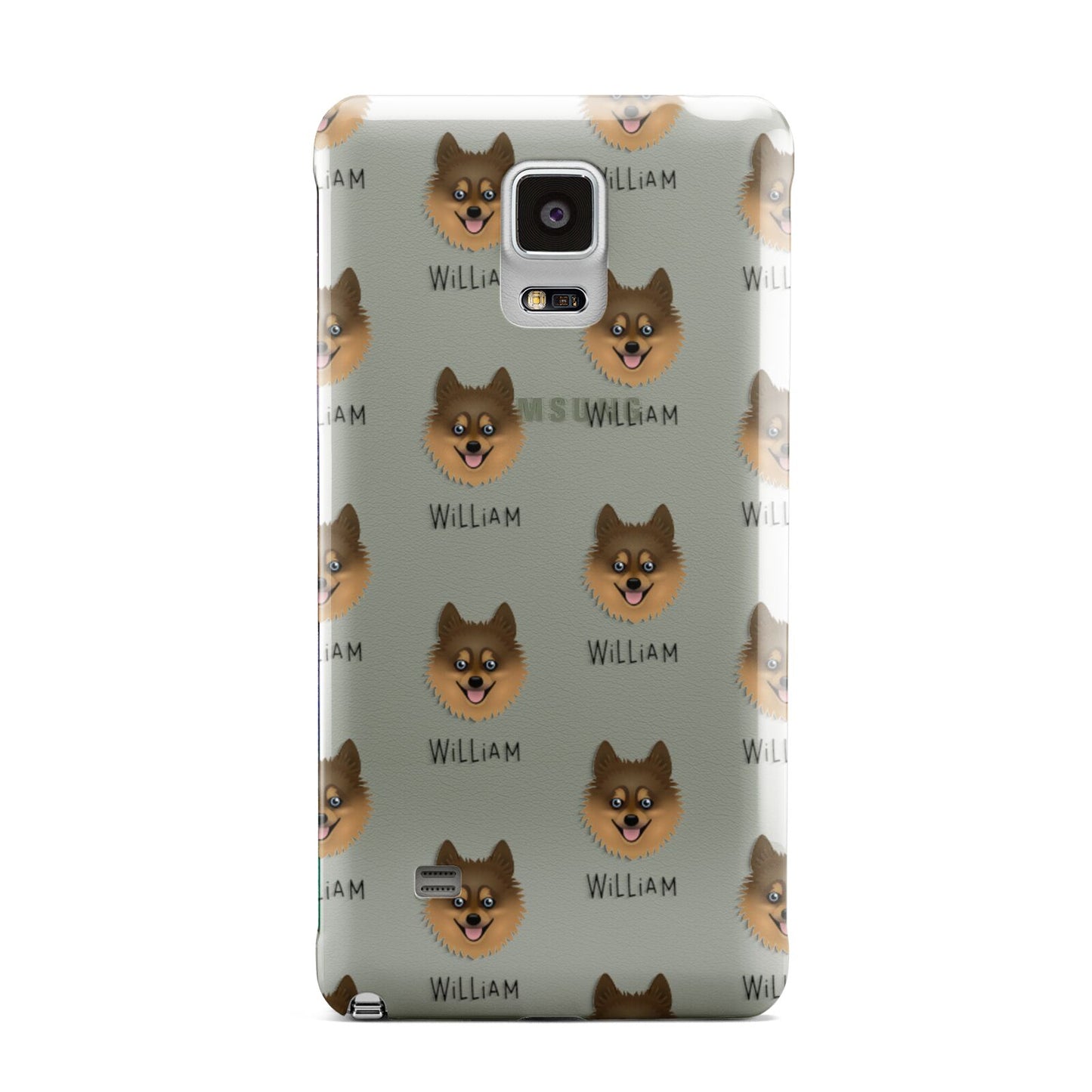 Pomsky Icon with Name Samsung Galaxy Note 4 Case