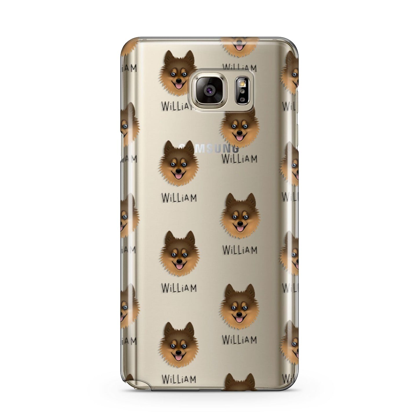 Pomsky Icon with Name Samsung Galaxy Note 5 Case