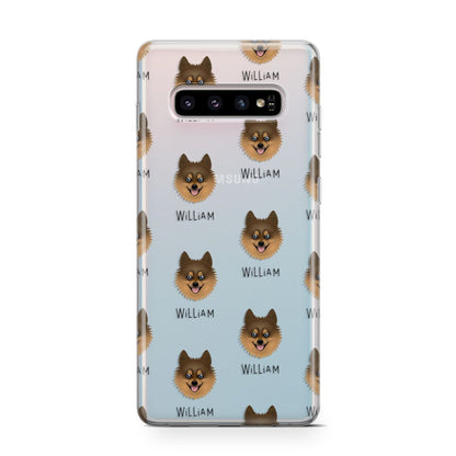 Pomsky Icon with Name Samsung Galaxy S10 Case