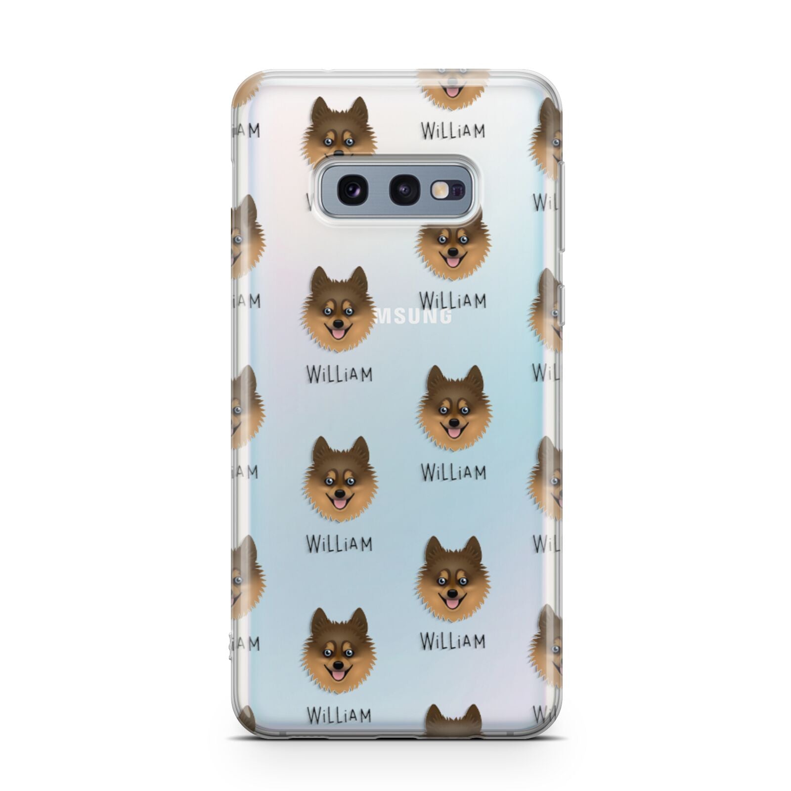 Pomsky Icon with Name Samsung Galaxy S10E Case