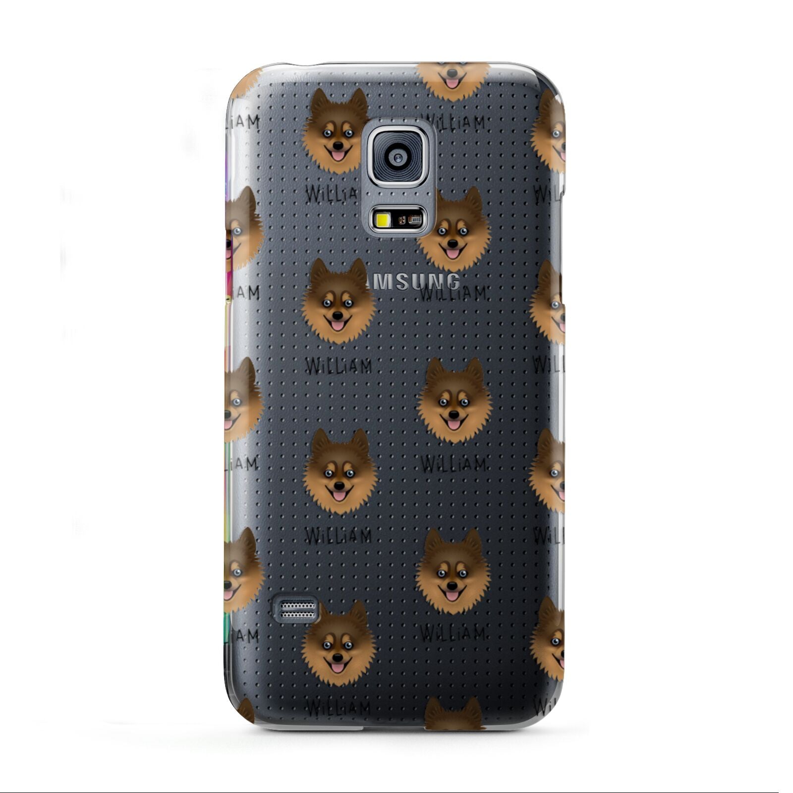 Pomsky Icon with Name Samsung Galaxy S5 Mini Case
