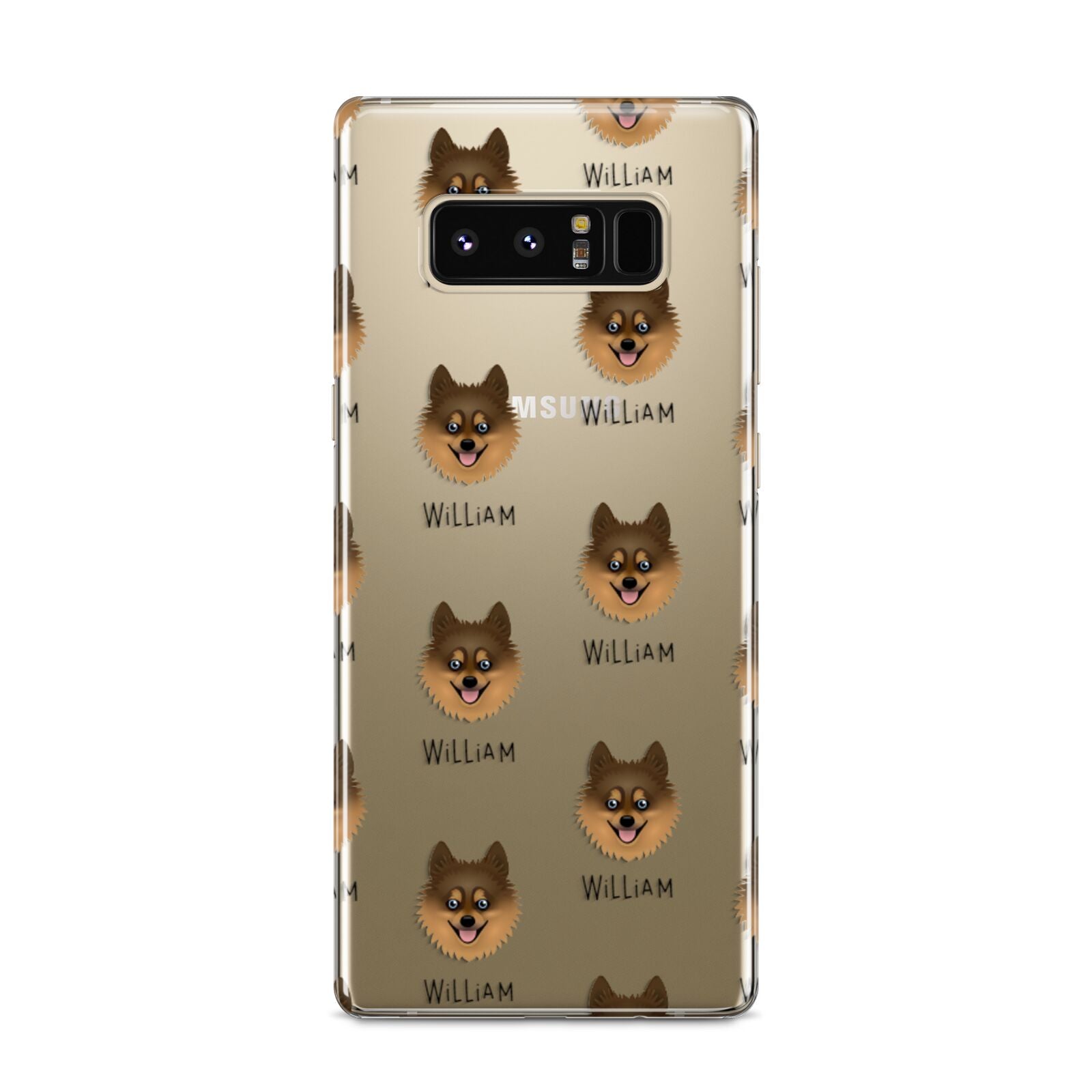 Pomsky Icon with Name Samsung Galaxy S8 Case