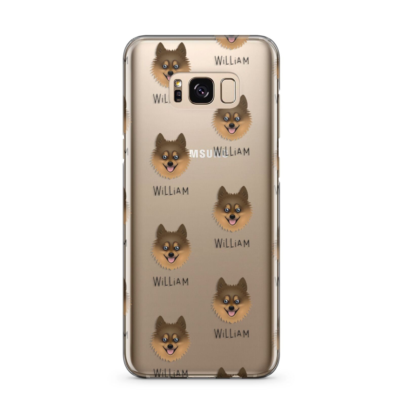 Pomsky Icon with Name Samsung Galaxy S8 Plus Case