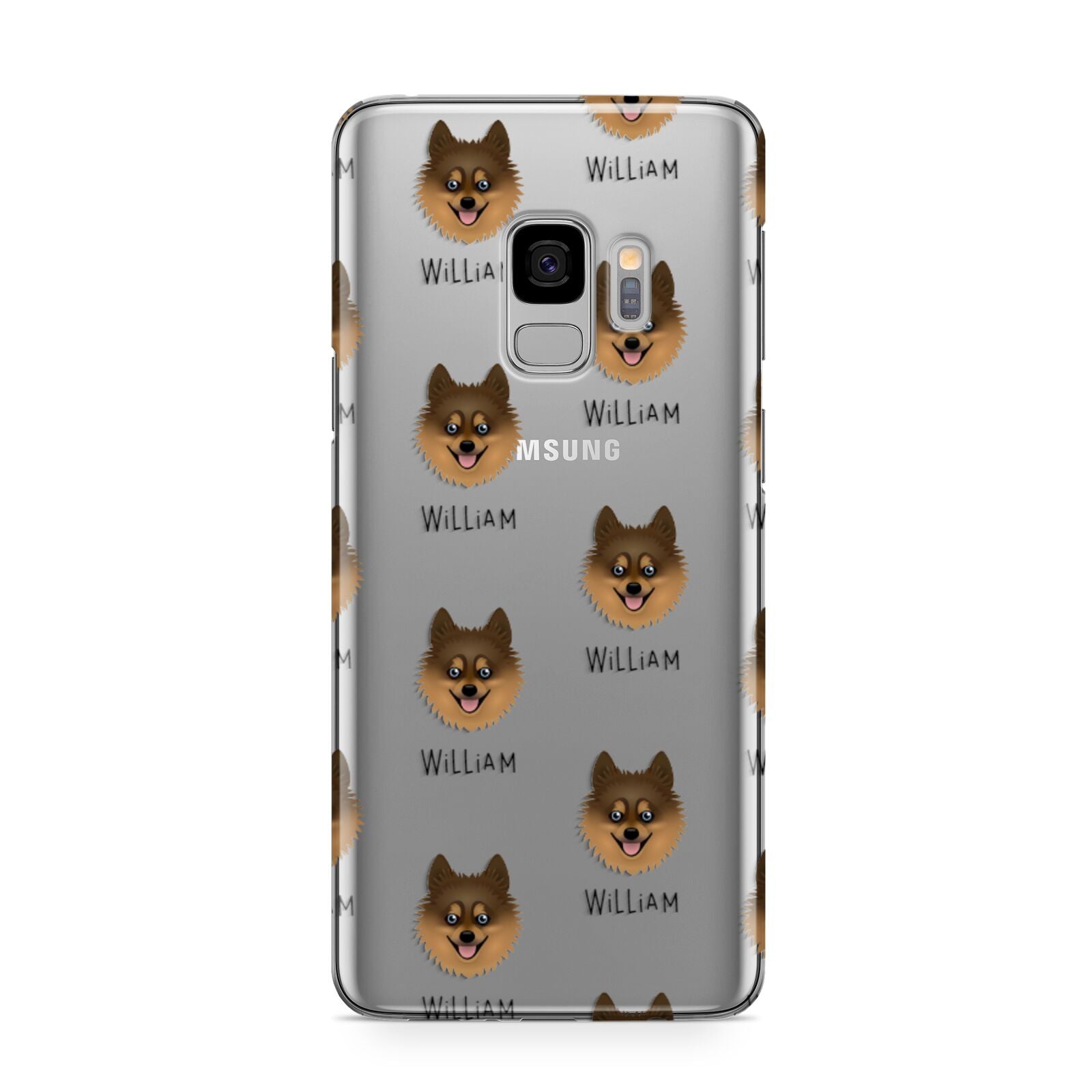 Pomsky Icon with Name Samsung Galaxy S9 Case