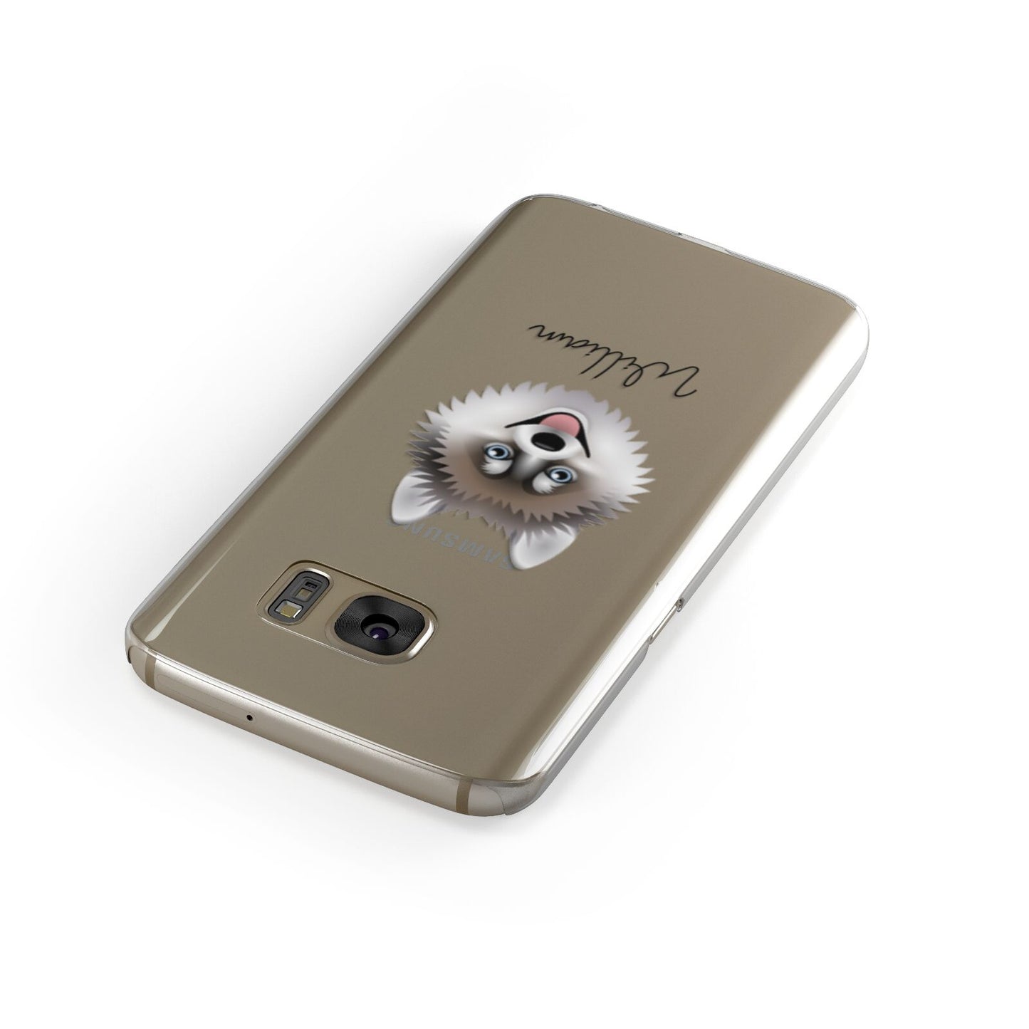 Pomsky Personalised Samsung Galaxy Case Front Close Up