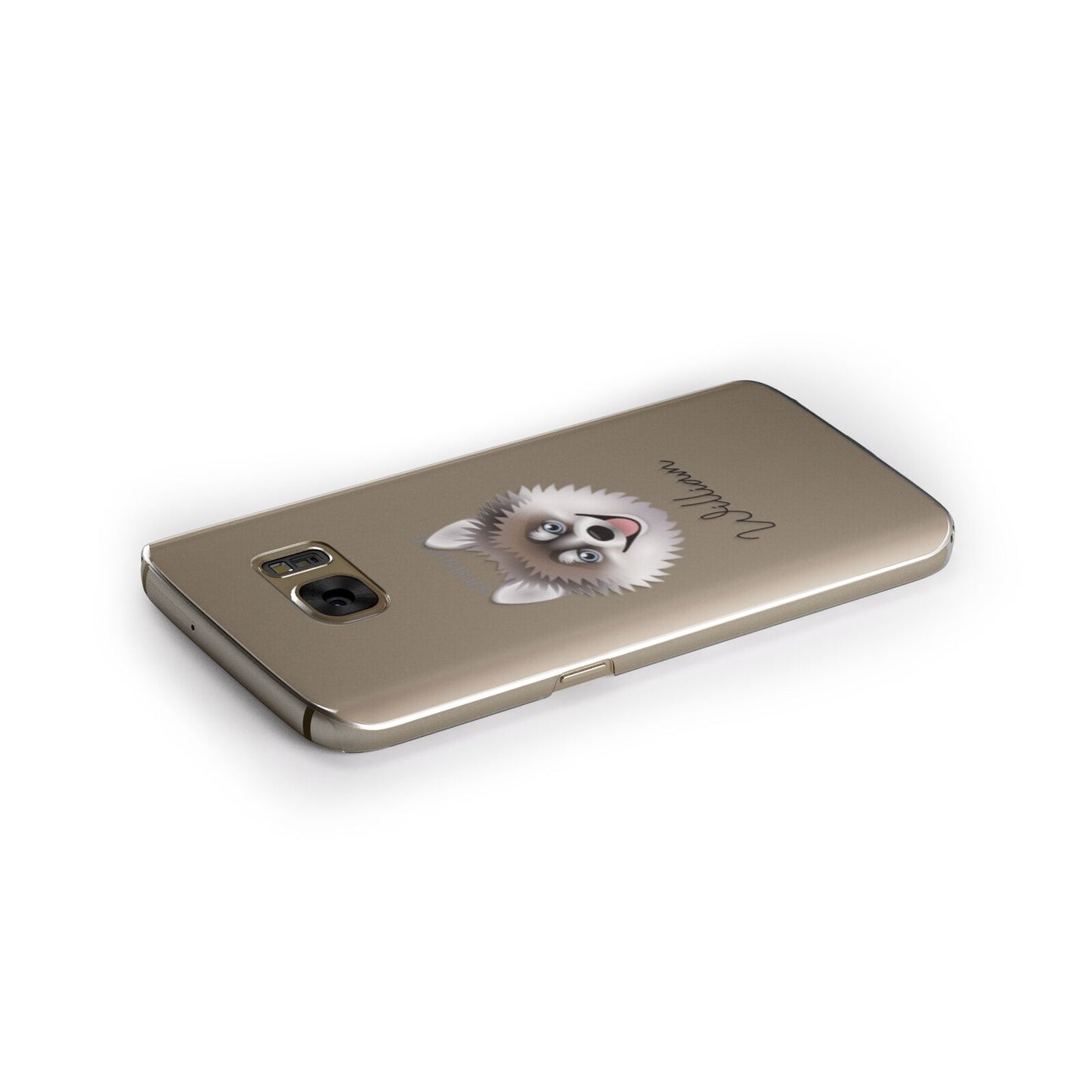 Pomsky Personalised Samsung Galaxy Case Side Close Up