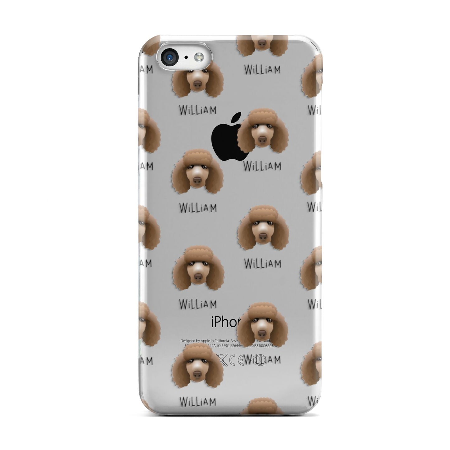 Poodle Icon with Name Apple iPhone 5c Case