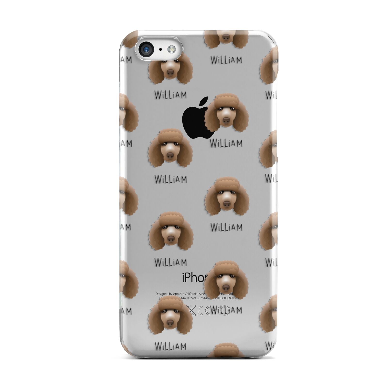 Poodle Icon with Name Apple iPhone 5c Case