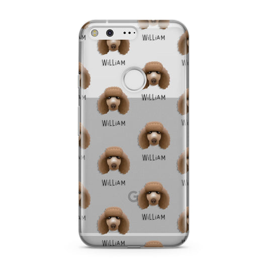Poodle Icon with Name Google Pixel Case
