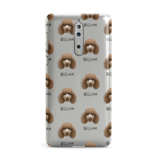 Poodle Icon with Name Nokia Case