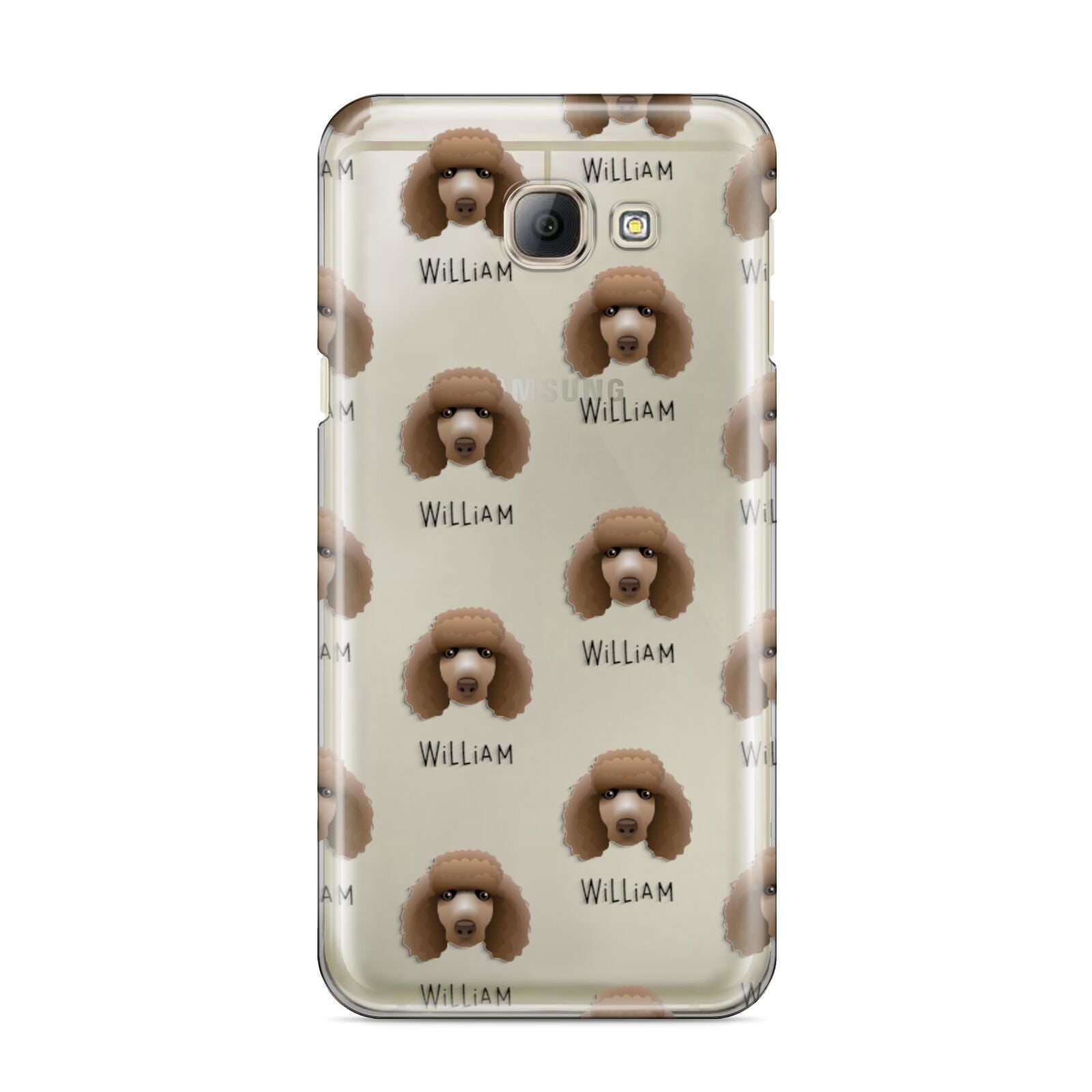 Poodle Icon with Name Samsung Galaxy A8 2016 Case