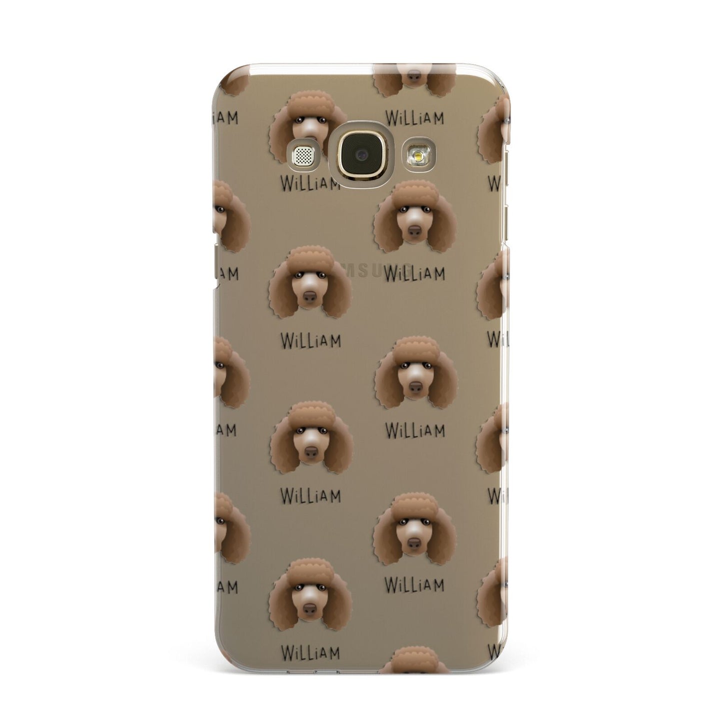 Poodle Icon with Name Samsung Galaxy A8 Case