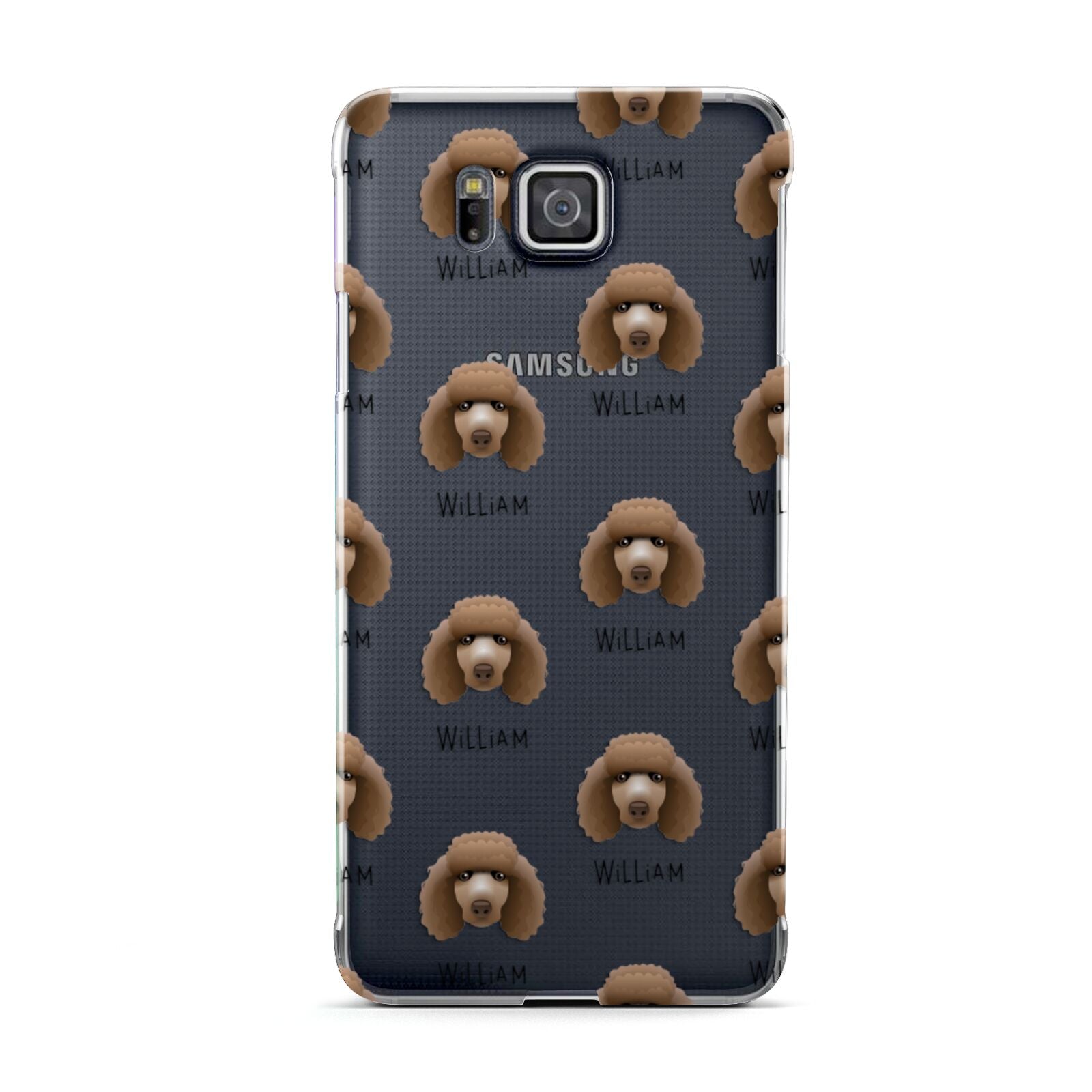 Poodle Icon with Name Samsung Galaxy Alpha Case