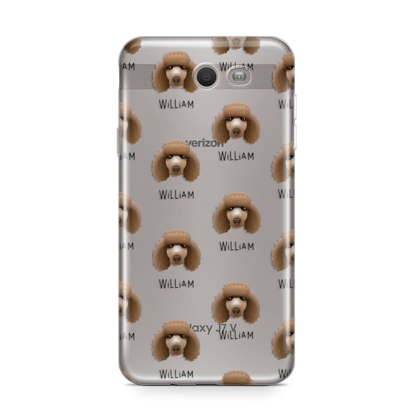 Poodle Icon with Name Samsung Galaxy J7 2017 Case
