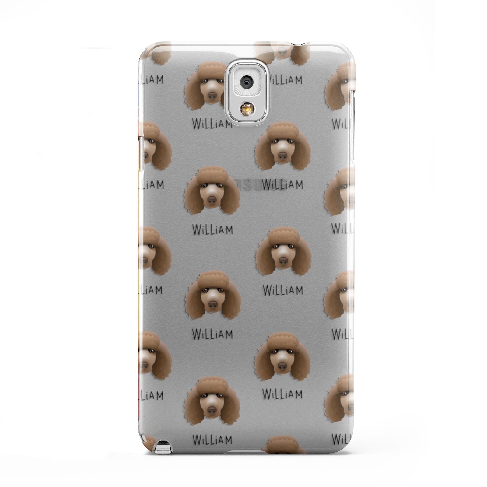 Poodle Icon with Name Samsung Galaxy Note 3 Case