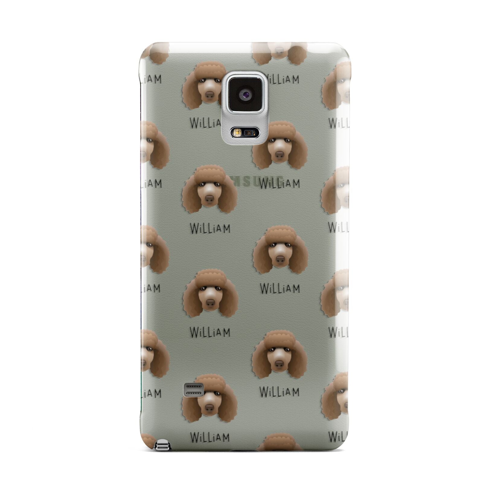 Poodle Icon with Name Samsung Galaxy Note 4 Case