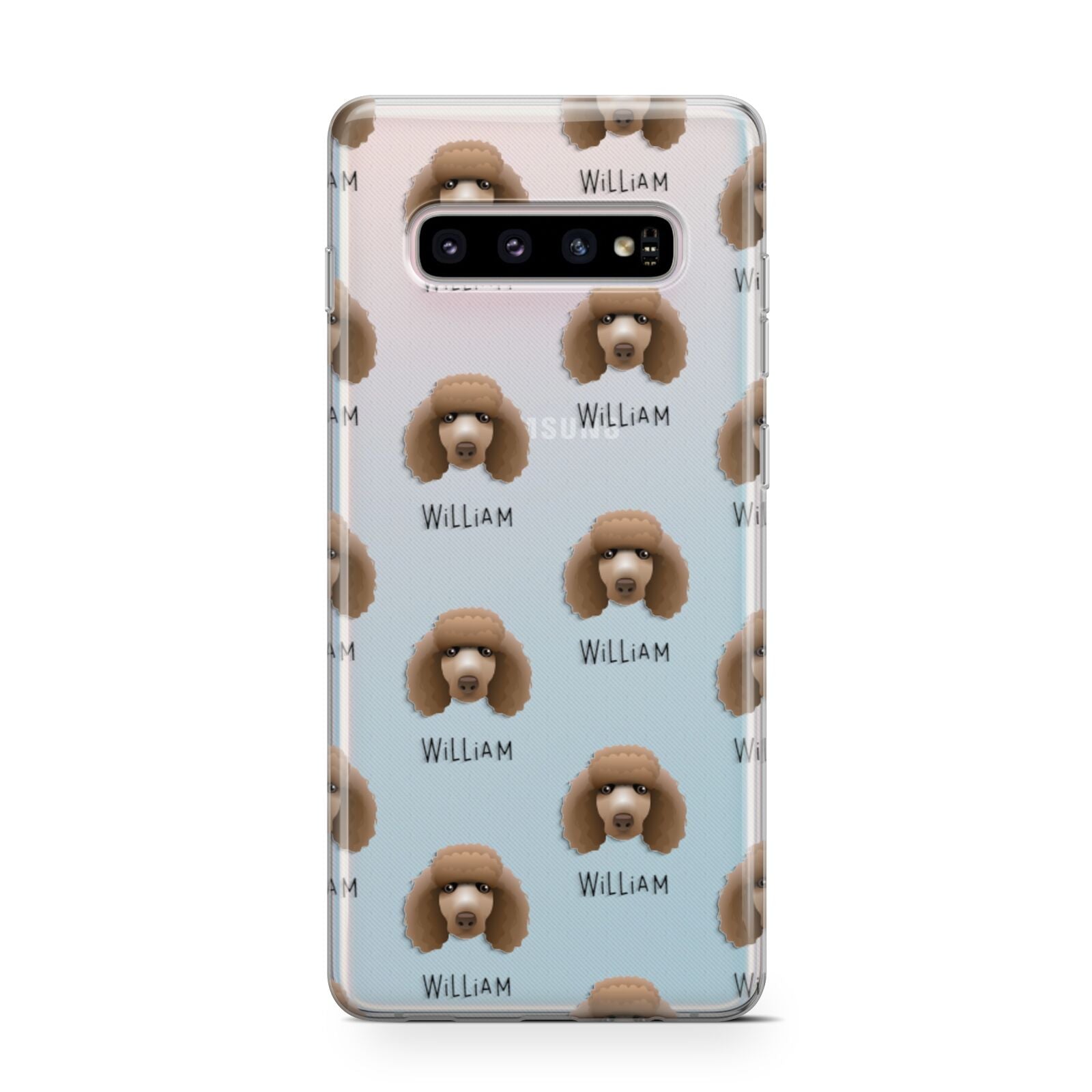 Poodle Icon with Name Samsung Galaxy S10 Case