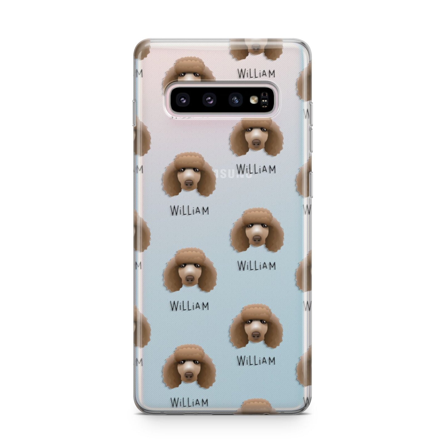 Poodle Icon with Name Samsung Galaxy S10 Plus Case