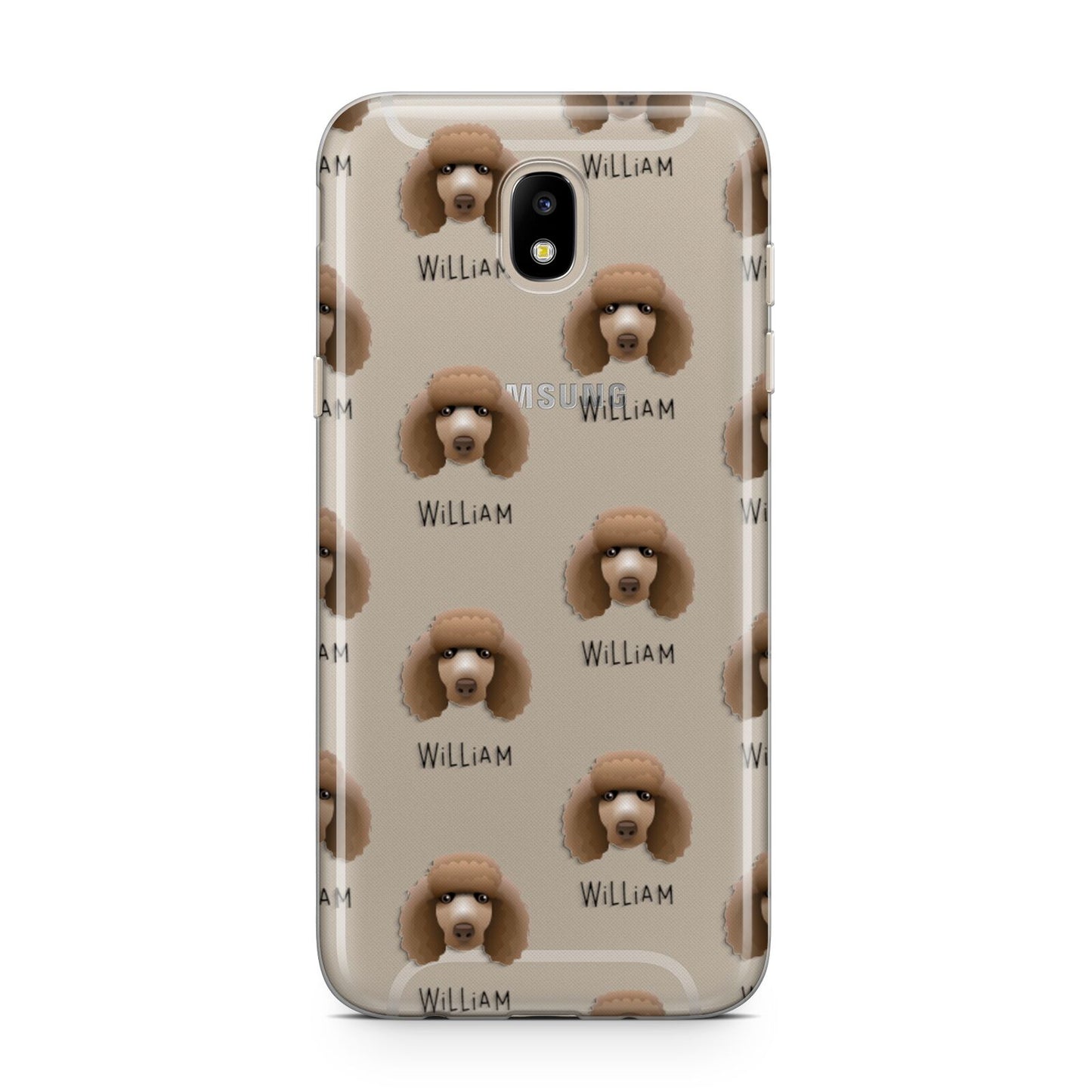 Poodle Icon with Name Samsung J5 2017 Case