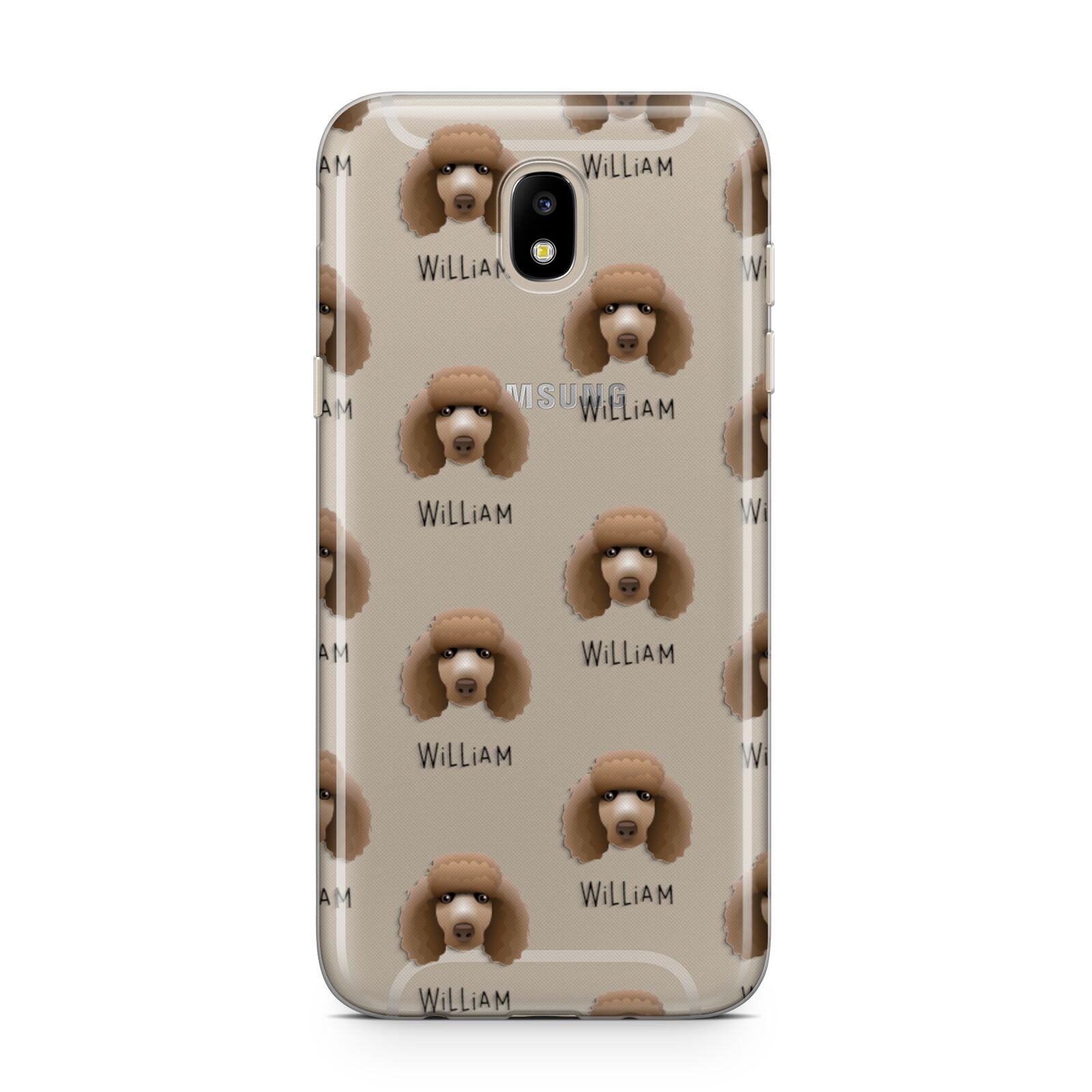 Poodle Icon with Name Samsung J5 2017 Case