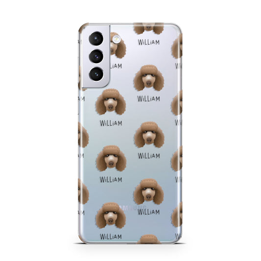Poodle Icon with Name Samsung S21 Plus Phone Case