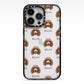 Poodle Icon with Name iPhone 13 Pro Black Impact Case on Silver phone