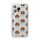 Poodle Icon with Name iPhone 14 Pro Max Clear Tough Case Silver