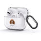 Poodle Personalised AirPods Glitter Case 3rd Gen Side Image