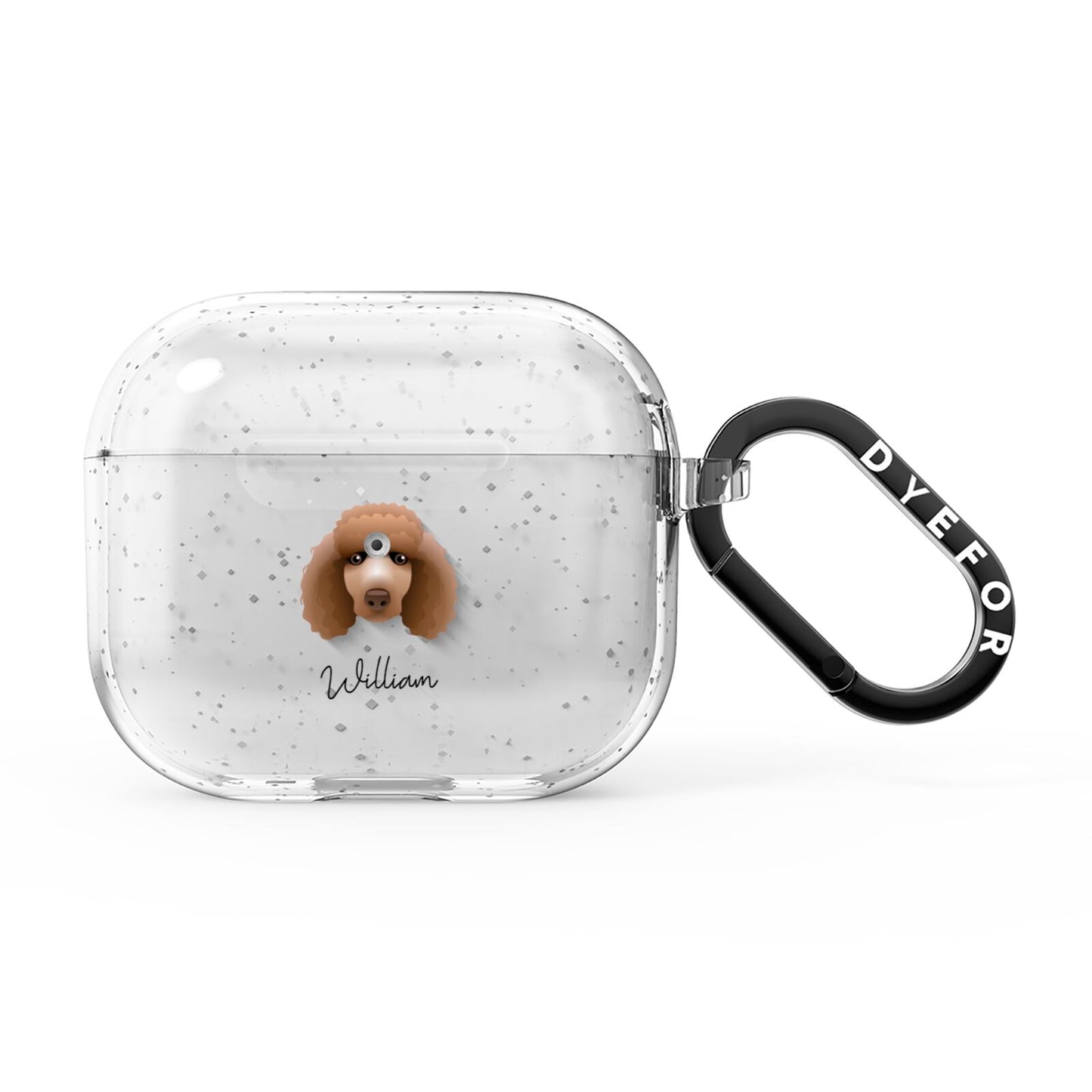 Poodle Personalised AirPods Glitter Case 3rd Gen