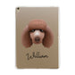 Poodle Personalised Apple iPad Gold Case