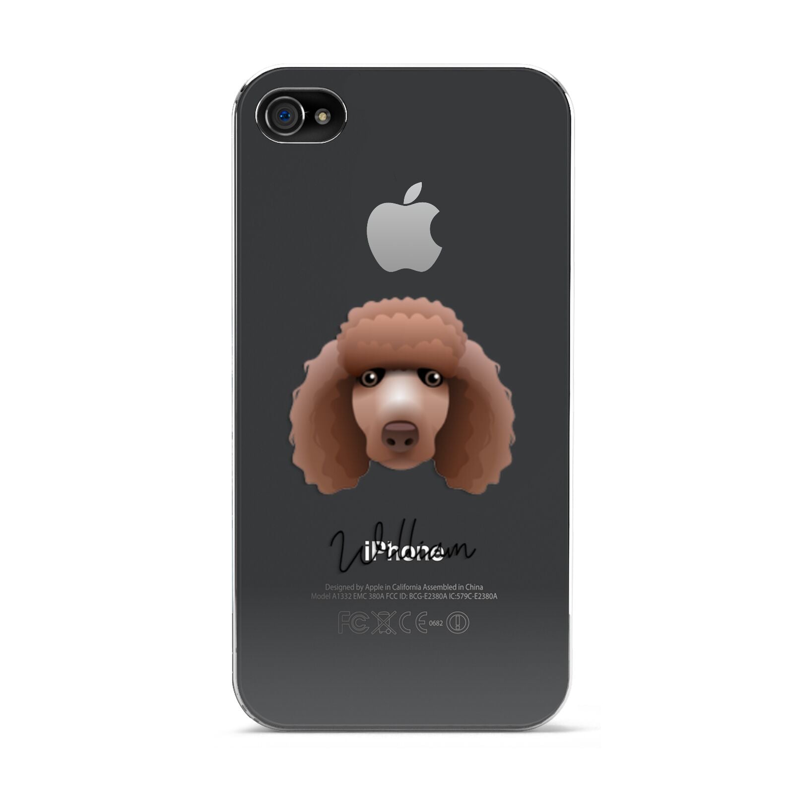 Poodle Personalised Apple iPhone 4s Case