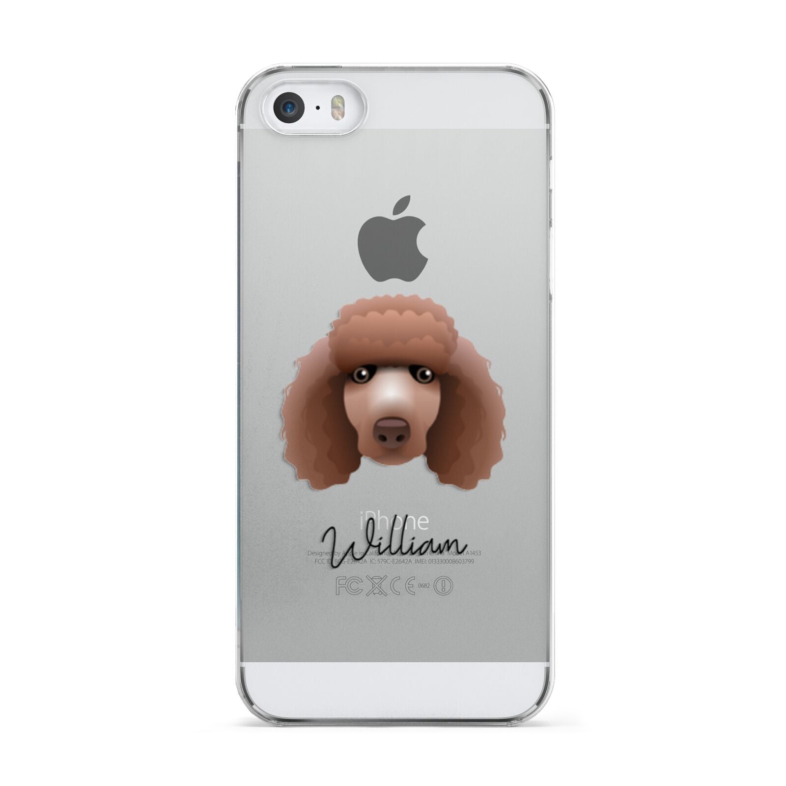 Poodle Personalised Apple iPhone 5 Case