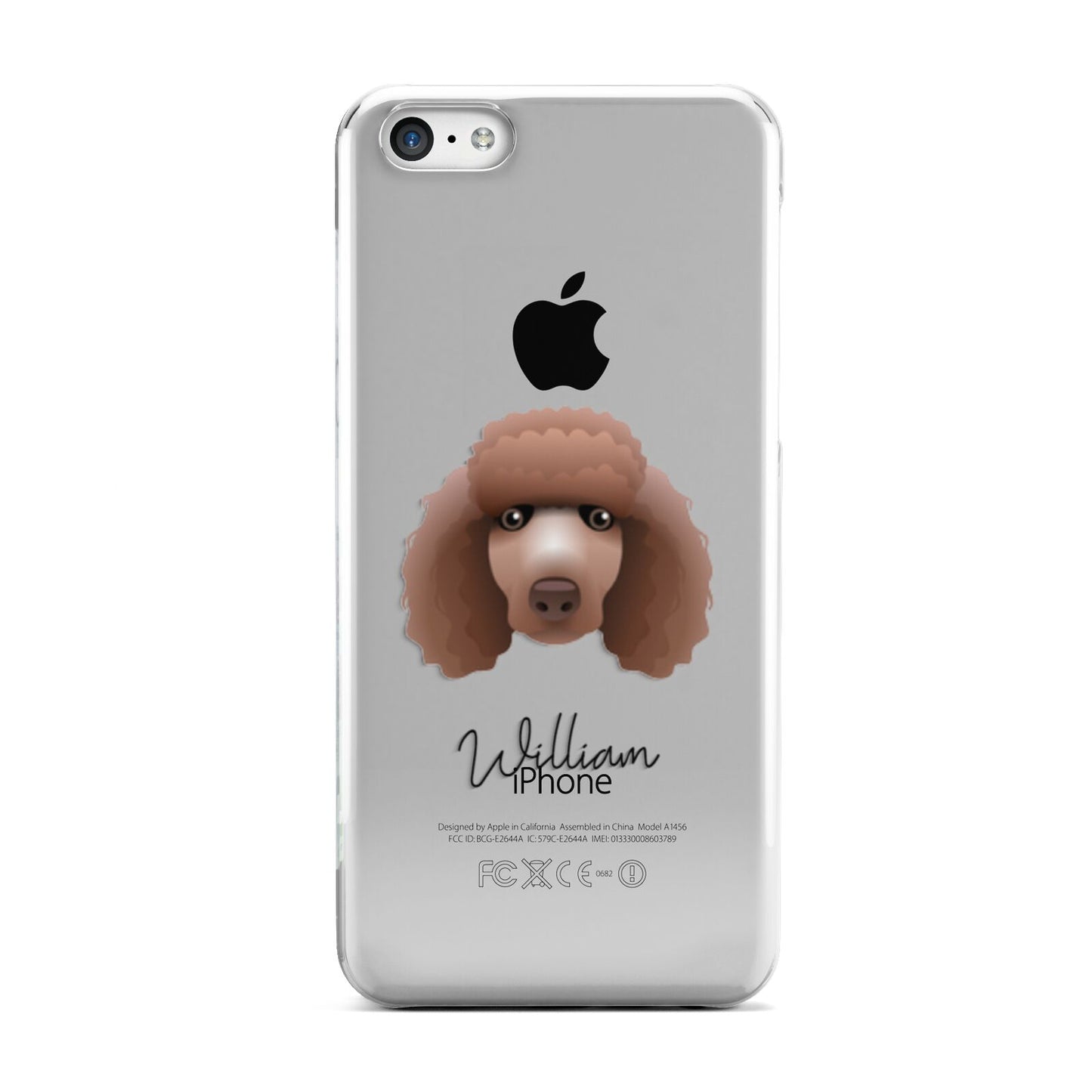 Poodle Personalised Apple iPhone 5c Case