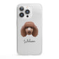 Poodle Personalised iPhone 13 Pro Clear Bumper Case