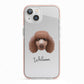 Poodle Personalised iPhone 13 TPU Impact Case with Pink Edges
