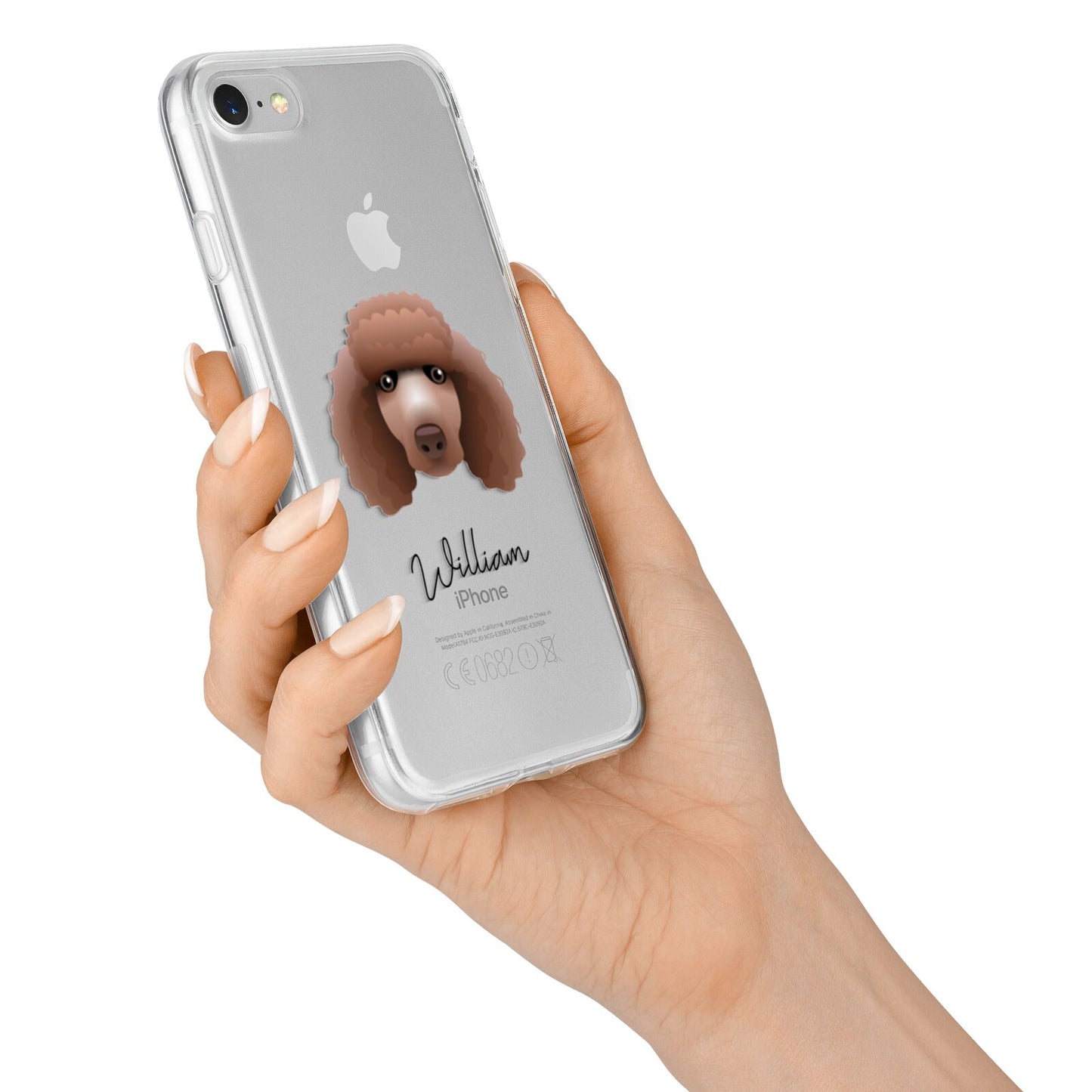 Poodle Personalised iPhone 7 Bumper Case on Silver iPhone Alternative Image