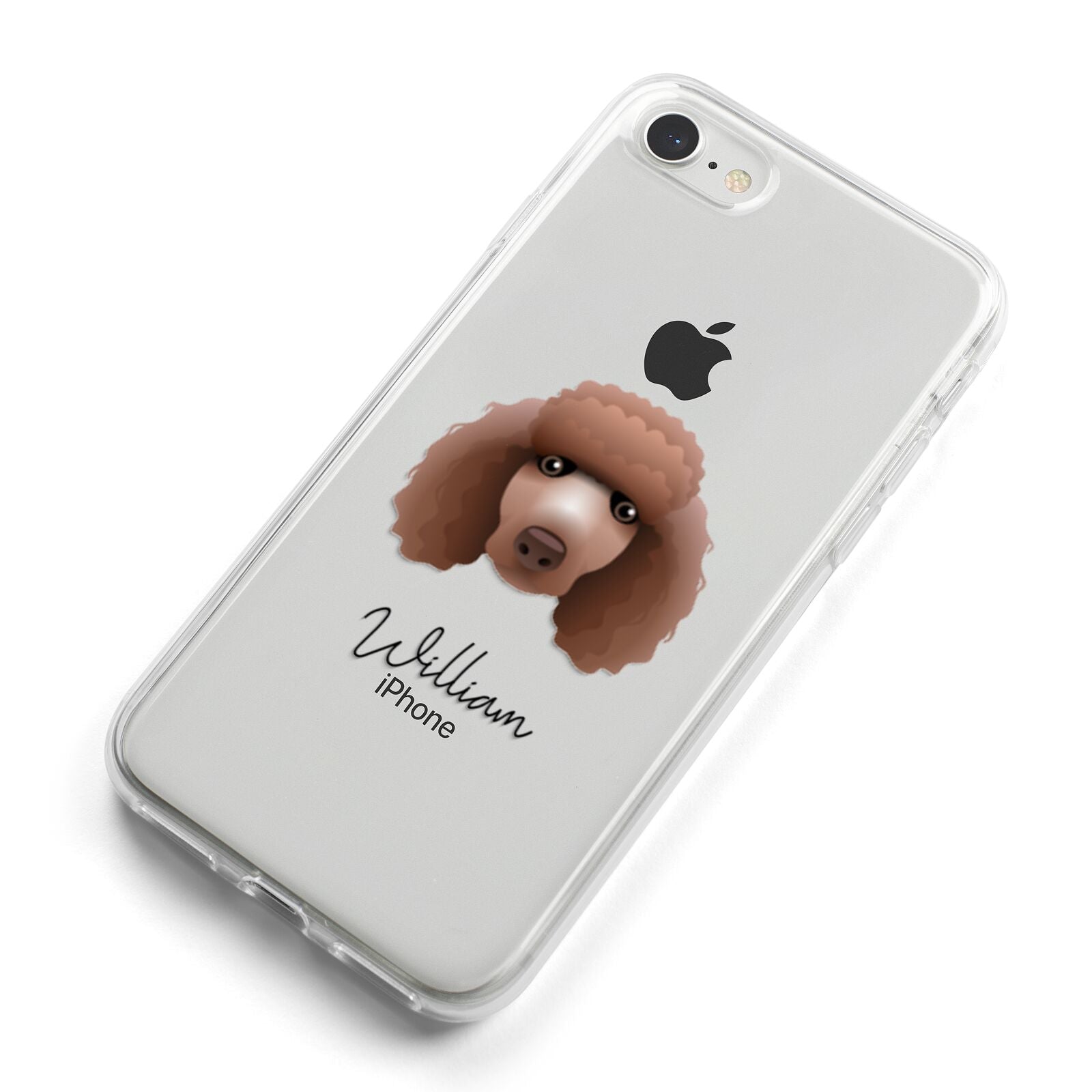 Poodle Personalised iPhone 8 Bumper Case on Silver iPhone Alternative Image