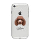 Poodle Personalised iPhone 8 Bumper Case on Silver iPhone