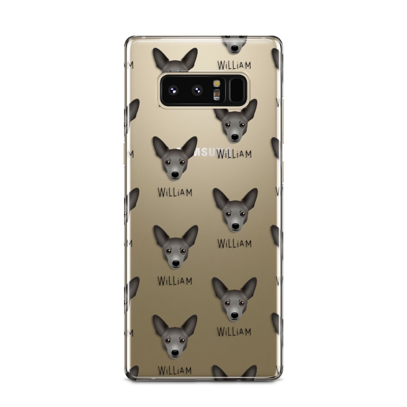 Portuguese Podengo Icon with Name Samsung Galaxy Note 8 Case