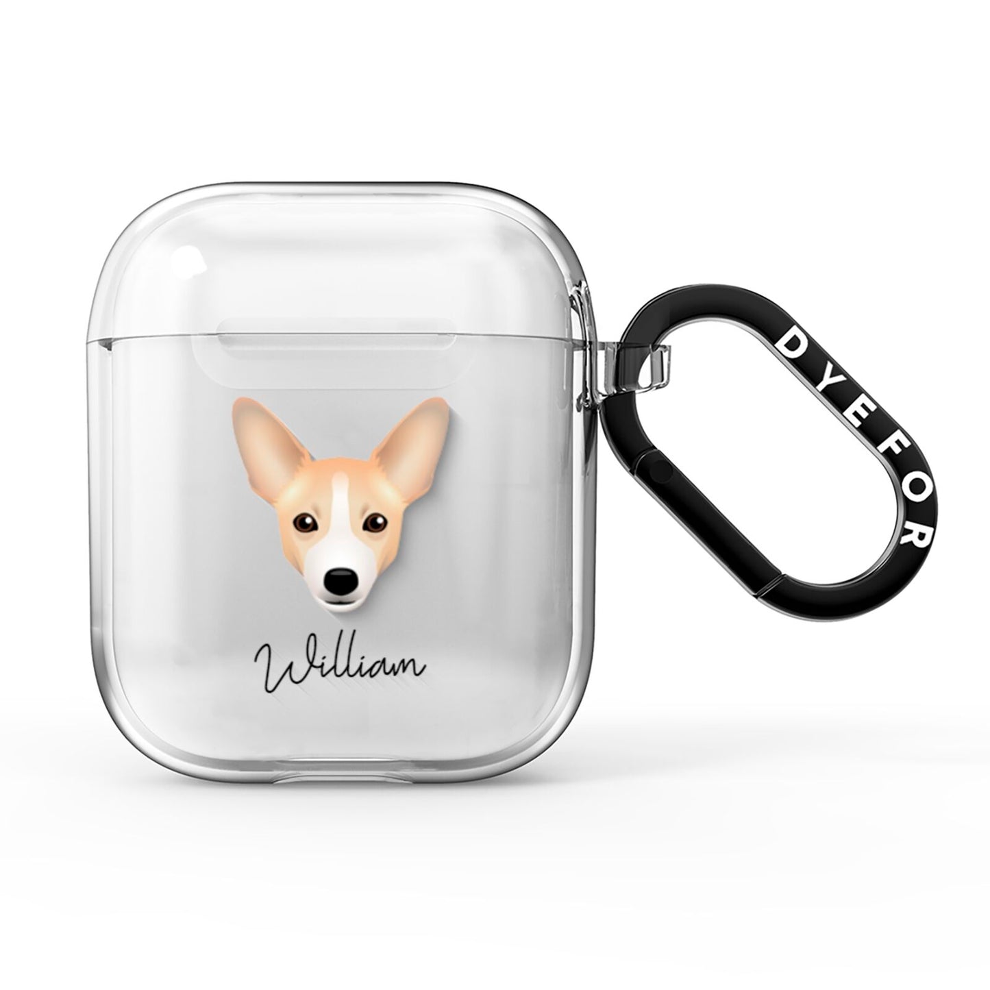 Portuguese Podengo Personalised AirPods Clear Case