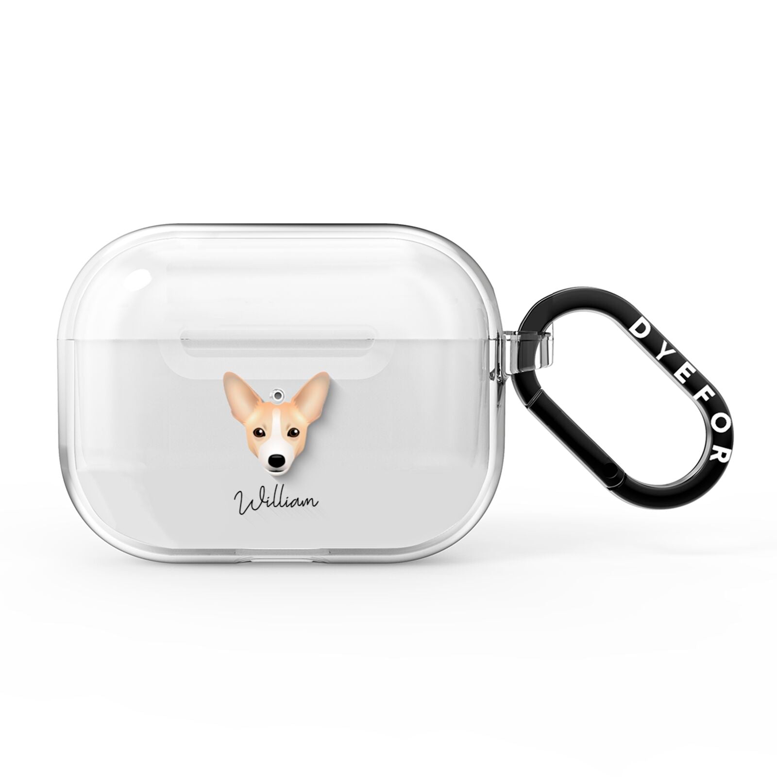 Portuguese Podengo Personalised AirPods Pro Clear Case