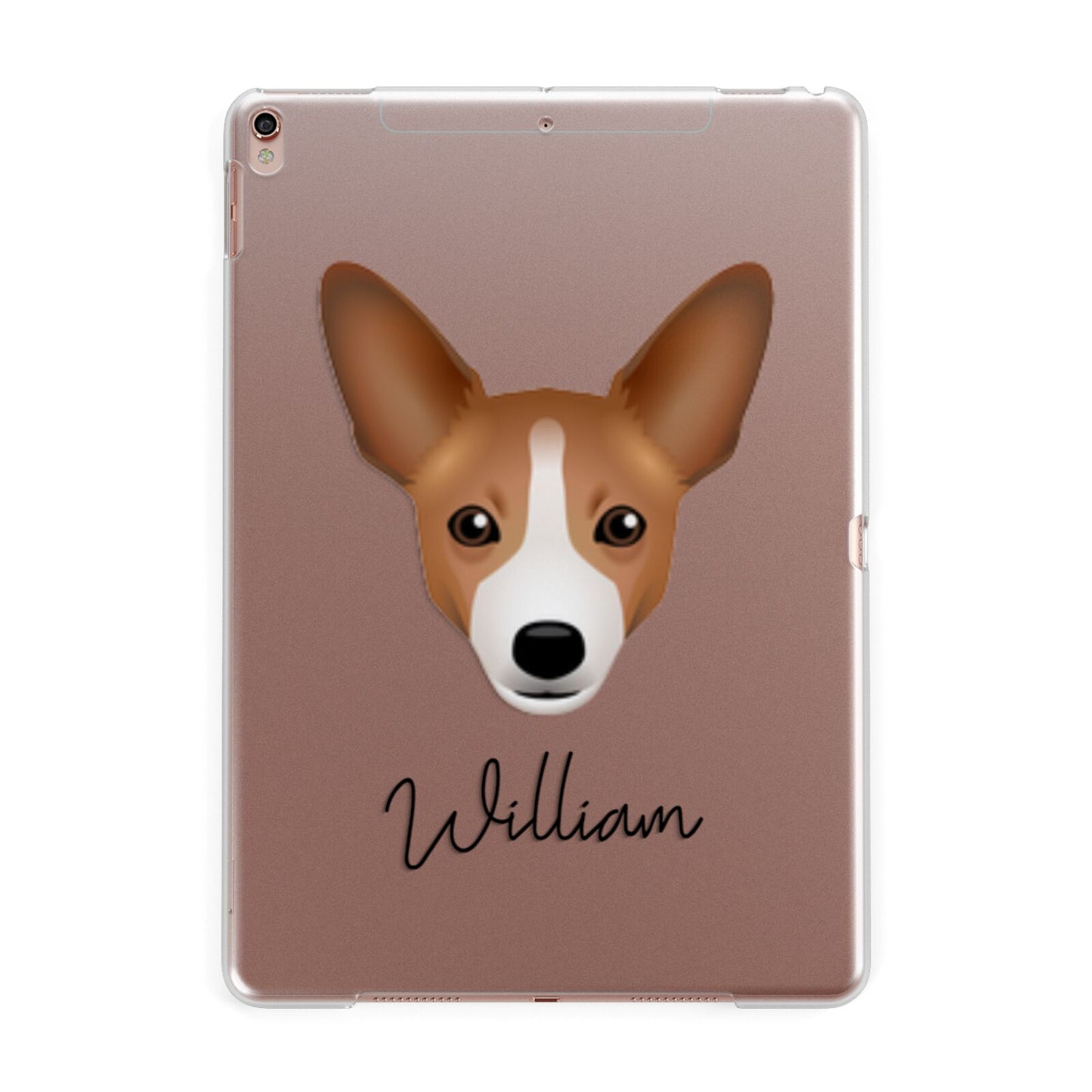 Portuguese Podengo Personalised Apple iPad Rose Gold Case