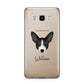 Portuguese Podengo Personalised Samsung Galaxy J7 2016 Case on gold phone