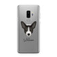 Portuguese Podengo Personalised Samsung Galaxy S9 Plus Case on Silver phone
