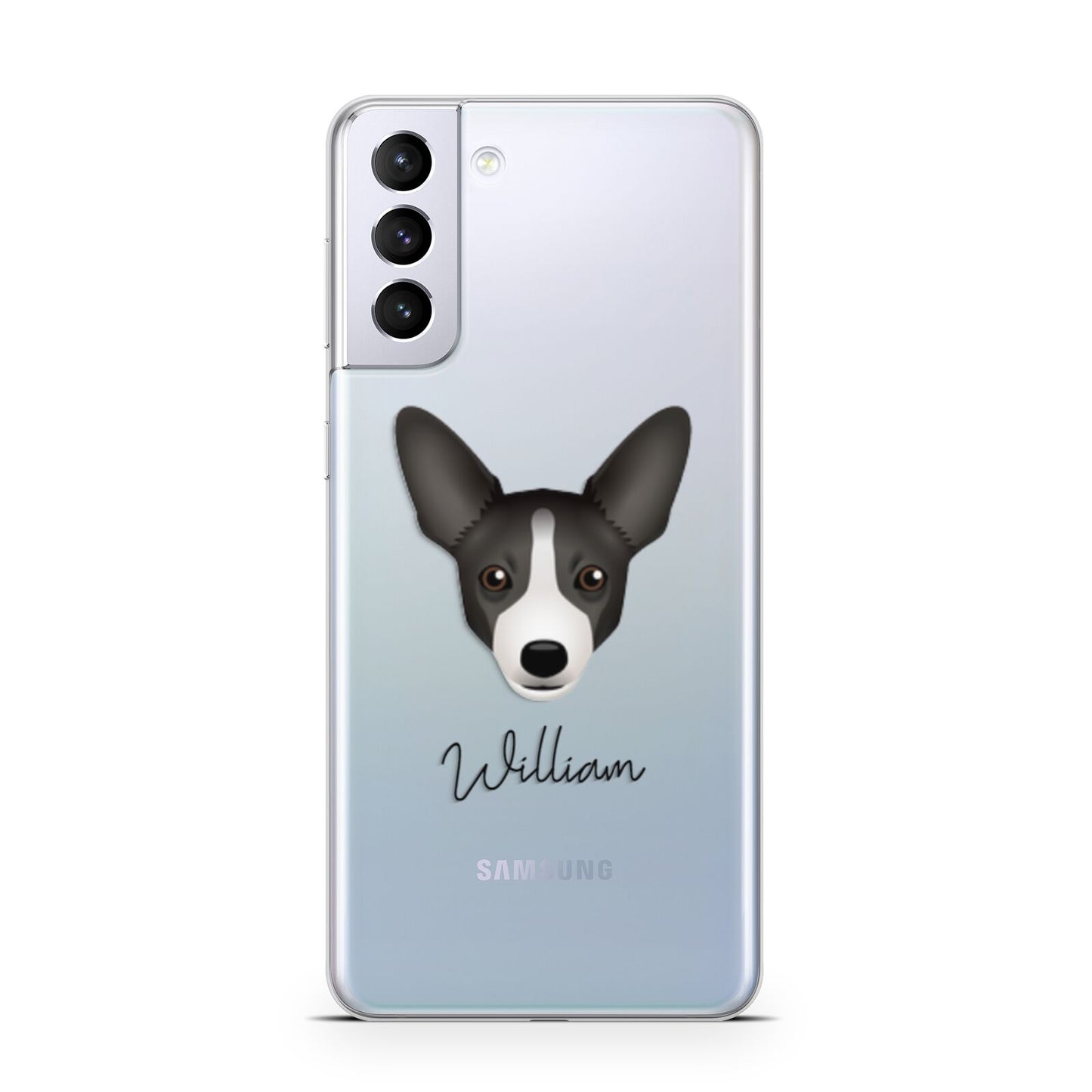 Portuguese Podengo Personalised Samsung S21 Plus Phone Case