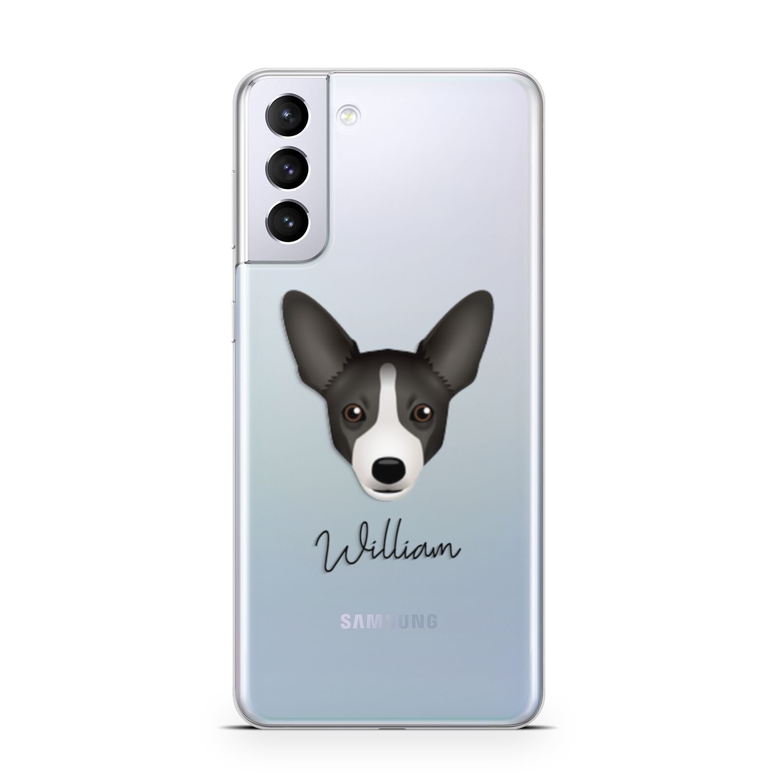 Portuguese Podengo Personalised Samsung S21 Plus Phone Case