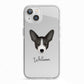 Portuguese Podengo Personalised iPhone 13 TPU Impact Case with White Edges