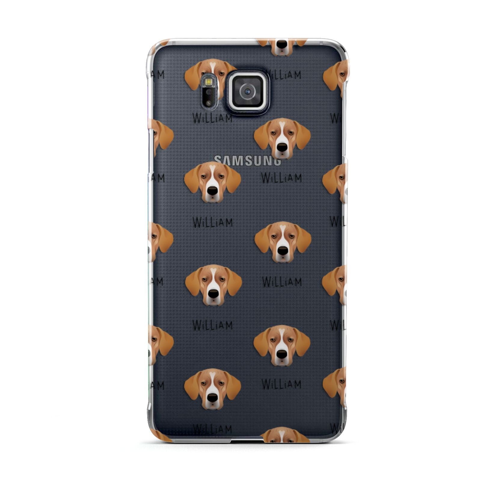 Portuguese Pointer Icon with Name Samsung Galaxy Alpha Case