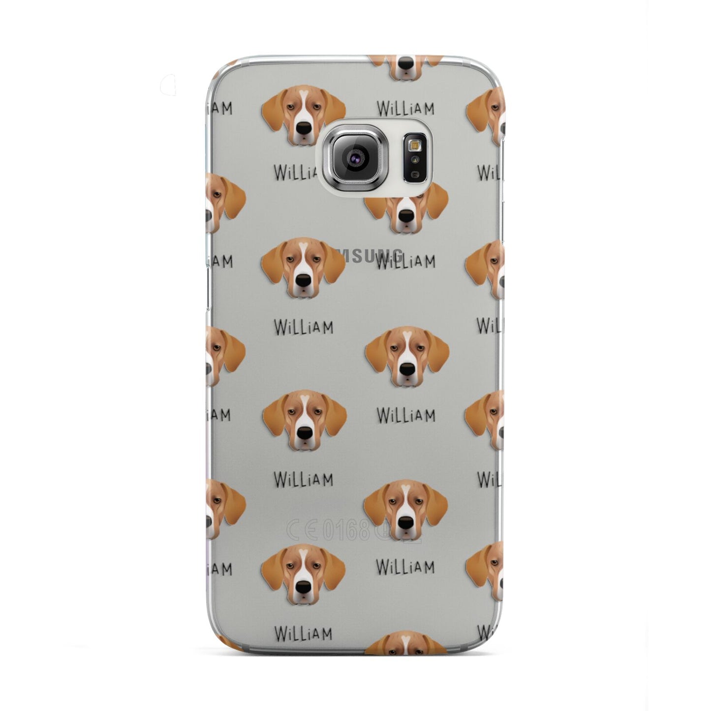 Portuguese Pointer Icon with Name Samsung Galaxy S6 Edge Case